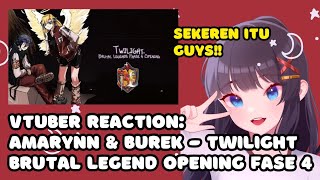 VTuber ID Reacts to Twilight Full  BRUTAL LEGENDS OPENING FASE 4 [upl. by Milinda]