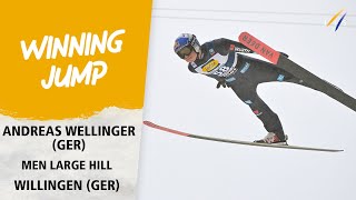 Home win for Andreas Wellinger  FIS Ski Jumping World Cup 2324 [upl. by Bee399]