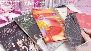 トレカの数が良心的🫢TWICE 開封With YOUth開封動画アルバム開封【unboxing】 [upl. by Audwin]