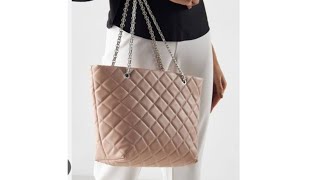 how to make a quilted tote bag with zipper fashion medium ladies bag trendy [upl. by Osana]