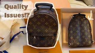 Louis Vuitton Unboxing Palm Springs Mini Fail  Quality Issues 2022 [upl. by Flower]