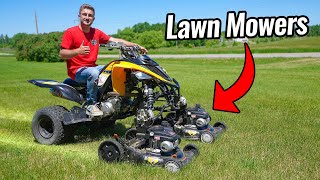 Mowing the Lawn with My Four Wheeler [upl. by Adnelg]