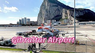 GIBRALTAR AIRPORTONE OF THE MOST DANGEROUS AIRPORTS IN THE WORLD [upl. by Wiencke]