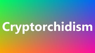 Cryptorchidism  Medical Meaning and Pronunciation [upl. by Ardnad]