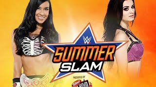 Paige vs AJ Lee Divas Championship Summerslam 2014 [upl. by Atinrehs270]