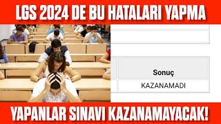 LGS 2024 I Bu hataları yapan sınavı kazanamaz SON 9 GÜN ❗ [upl. by Renata276]