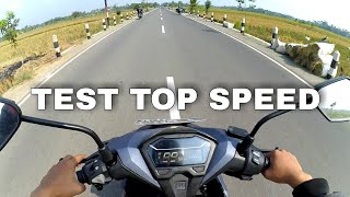 Test Top Speed Honda Vario 125 Standard  Motovlog Jogja [upl. by Kalman]