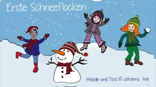 Erste Schneeflocken  Kinderlied zum Mitsingen ❄️☃️❄️ [upl. by Ahsikym]