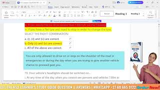 Pass Your K53 Test in 2024 with These Proven Road Rules and Observations Question and Answer [upl. by Amlev]