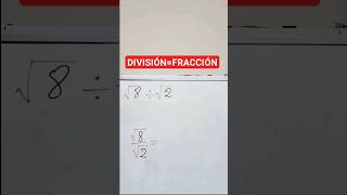 🛑DIVISIÓN o FRACCIÓN de RADICALES🚫 [upl. by Meares]