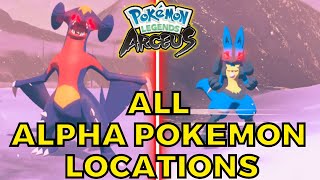 All ALPHA Pokemon Locations Guide in Pokemon Legends Arceus [upl. by Lorenzana803]