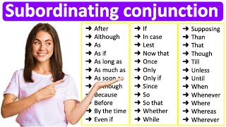 SUBORDINATING CONJUNCTIONS 📚 Learn all types with examples  English Grammar [upl. by Tdnaltroc946]