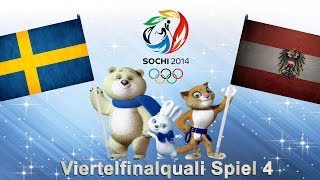 Olympia 2014 Sotchi 022  Schweden  Österreich VF Qualifikation 4 [upl. by Aneeuqahs]