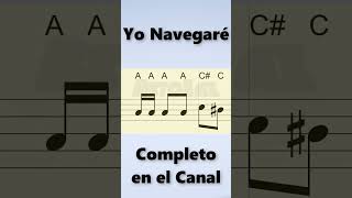 Yo Navegaré Partitura Saxofón Alto Tenor Soprano Trompeta Flauta y Violín [upl. by Danette]