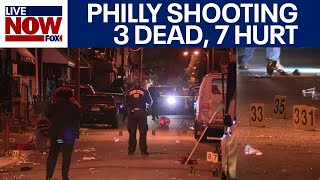 Philly mass shooting leaves 3 dead 7 wounded  LiveNOW from FOX [upl. by Rosie]