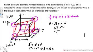 Body centered cubic structure 1  Physical Electronics [upl. by Sidman]