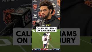 CALEB WILLIAMS on injury in game vs Arizona Cardinals nfl [upl. by Innavoeg500]