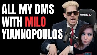 Karlyn releases all her DMs with Milo Yiannopoulos to prove she never denounced Nick Fuentes [upl. by Aivatnuahs]