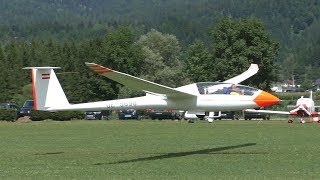 SchemppHirth Duo Discus getting aerotowed at Airfield Nötsch  OE5698 [upl. by Yrrap]