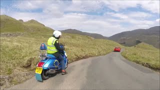 Torbay Mods Scooter Club RIDE THROUGH THE LAKE DISTRICT on their scooters Vespa GTS amp Royal Alloy [upl. by Pliske]