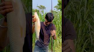 Fishing hook se mere pakri huye sabse bare machli😍🎣020 hindi hook fishing hindi village fishing [upl. by Dusen]