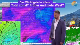 Das Wichtigste in Kürze Schon diese Woche mehr Zonalisierung Unsicherheiten bei Schnee amp Frost [upl. by Sackey]