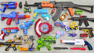 Tembak Plastik Nerfgun Seperti  Watergun Soft Bullet Sniper Ak47 M16 Machine Gun Nerf 234 [upl. by Llejk650]