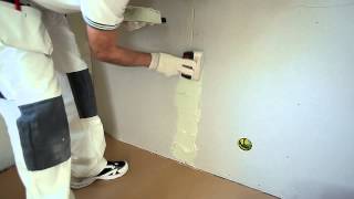 Spackling a plastered wall  step by step [upl. by Furlani]