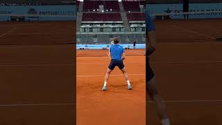 Great practise at Mutua Madrid Open atp mutuamadridopen atptour shorts [upl. by Hayott]