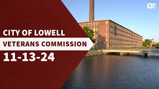 Lowell Veterans Commission  November 13 2024 [upl. by Lacefield804]