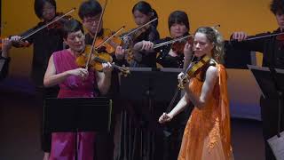 PHILIP GLASS ECHORUS  ANNE AKIKO MEYERS amp AUBREE OLIVERSON COLBURN VIRTUOSI [upl. by Anawk]