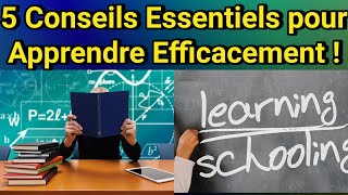 Étudier Moins Apprendre et Retenir Plus de Connaissances  5 Secrets pour Optimiser Votre Temps [upl. by Makell479]