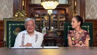 ÚltimaHora AMLO firma decreto para la publicación en el DOF de la reforma al Poder Judicial [upl. by Yelsiap]