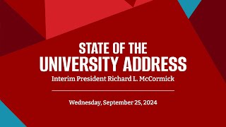 Stony Brook University 2024 State of the University Address [upl. by Ynnej]