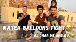 ibi Sheikh  25 RAMDAN❤️ WATER BALLOONS FIGHT😂 GHAR ME AKELE AJ  VLOG [upl. by Ahsimot]