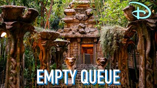 EMPTY Indiana Jones Adventure Queue at Disneyland Park [upl. by Auhsuj709]