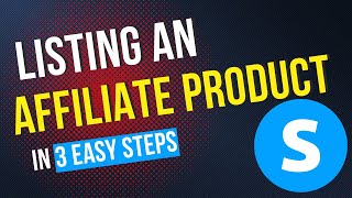 How to list Your Own Affiliate Product on the systeme io Marketplace in 3 EASY STEPS [upl. by Erbe901]