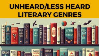 UnheardLess Heard Literary Genres  econtent by Ancy [upl. by Kolva]