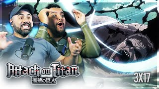 Our First Anime  Attack On Titan 3x17 quotHeroquot Reaction  SUBBED [upl. by Asilim]