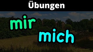 Übung mir oder mich [upl. by Josephson]