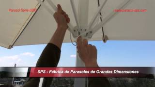 Parasol SPS Serie 6000 Resistente hasta 35m fácil desmontaje [upl. by Rosalynd]