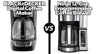 BLACKDECKER Digital Coffee Maker vs Ninja 12Cup Programmable Coffee BrewerWhich One Is Better [upl. by Adrahs466]