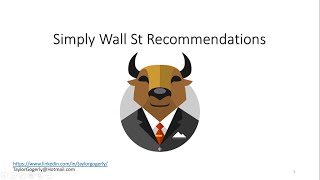 Simply Wall St  Recommendations [upl. by Gavan205]