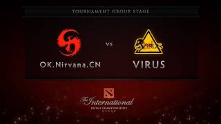 OKNirvanaCN vs Virus  Group Stage  Dota 2 International [upl. by Thorpe920]