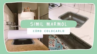 TUTORIAL  Colocación Vinilo Simil Marmol  Tips y Recomendaciones [upl. by Emearg]