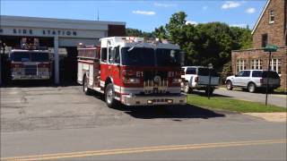 MORGANTOWN FIRE DEPT SOUTH SIDE STATION 1 ENGINE 1 amp LADDER 4 GO ON A CALL IN MORGANTOWN WV [upl. by Nylahs]