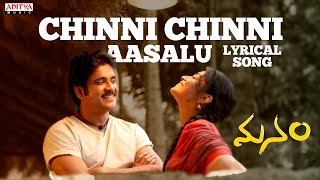 Manam Songs with Lyrics  Chinni Chinni Aasalu Song  ANR Nagarjuna Naga Chaitanya Samantha [upl. by Gnilsia]