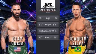 CLAY GUIDA VS JOAQUIM SILVA FULL FIGHT UFC ON ESPN 52 [upl. by Shirlene]