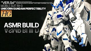 HGUC 1144 Gundam Unicorn Perfectibility ASMR Buikd [upl. by Alyak164]