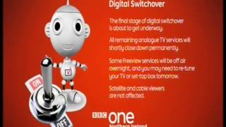 Analogue switch off in the UK  BBC Northern Ireland 23 Oct 2012 [upl. by Kcirrem917]